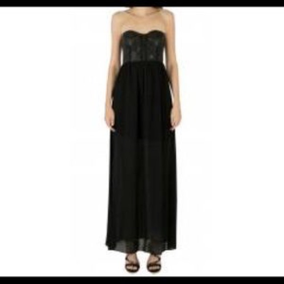 Betsey Johnson Dresses & Skirts - NWT Betsey Johnson leather mini w/sheer maxi!